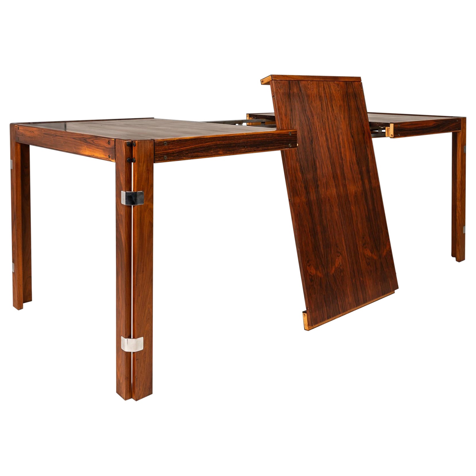 Expansion Dining Table in Rosewood in the Manner of Percival Lafer, Canada, 1960 For Sale
