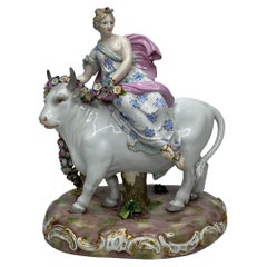 Meissen porcelain group ‘Europa and the Bull’, c. 1870.