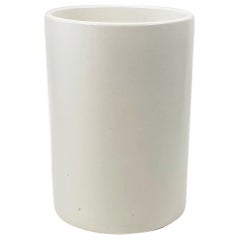 Retro La Gardo Tackett White Cylinder Planter for Architectural Pottery C-12