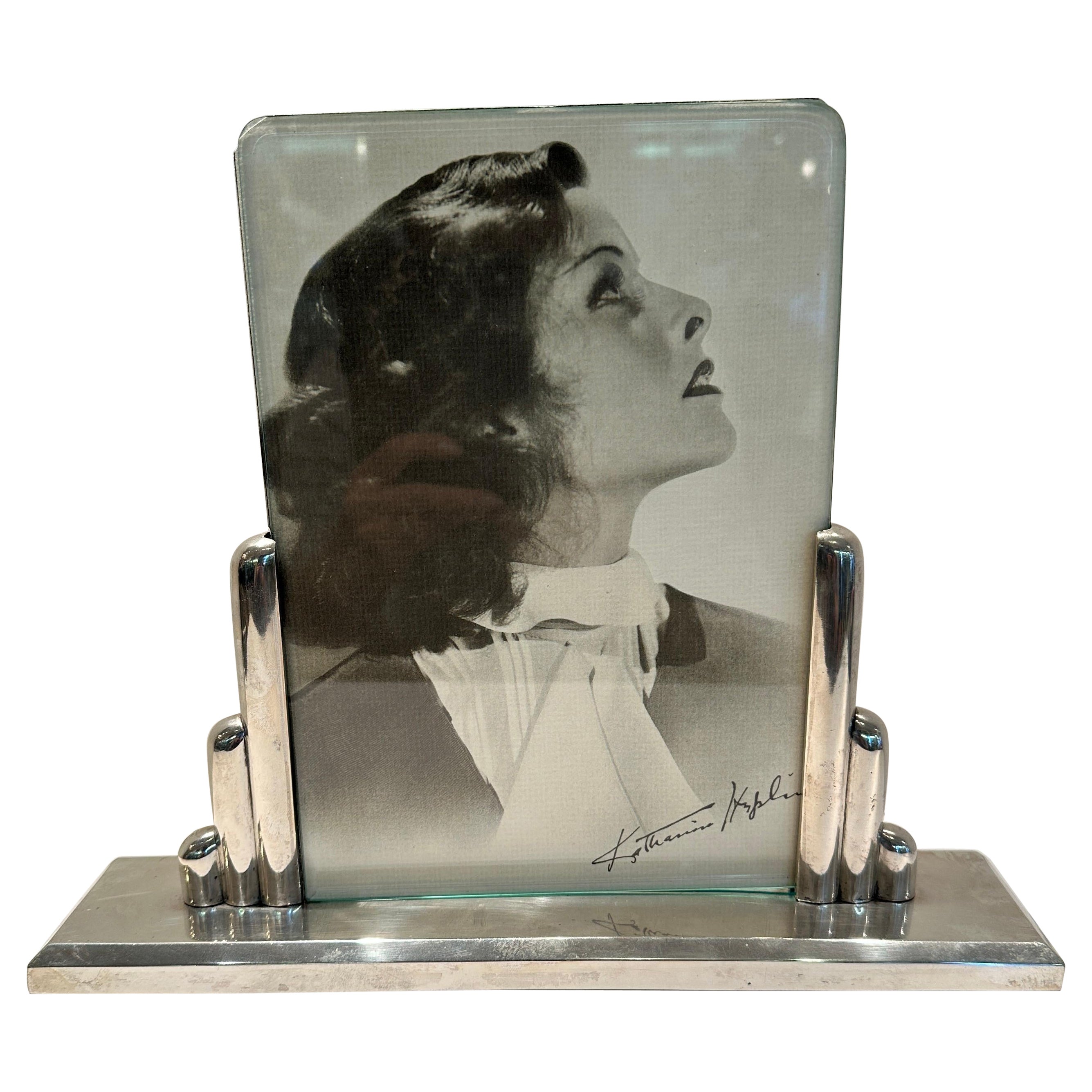 Art Deco Sterling Silver Picture Frame For Sale