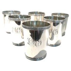Sterling Silver Mint Julep Cups, Set of Six