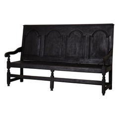 Sofa Bench Baroque Period 1650-1750 Black Europe 