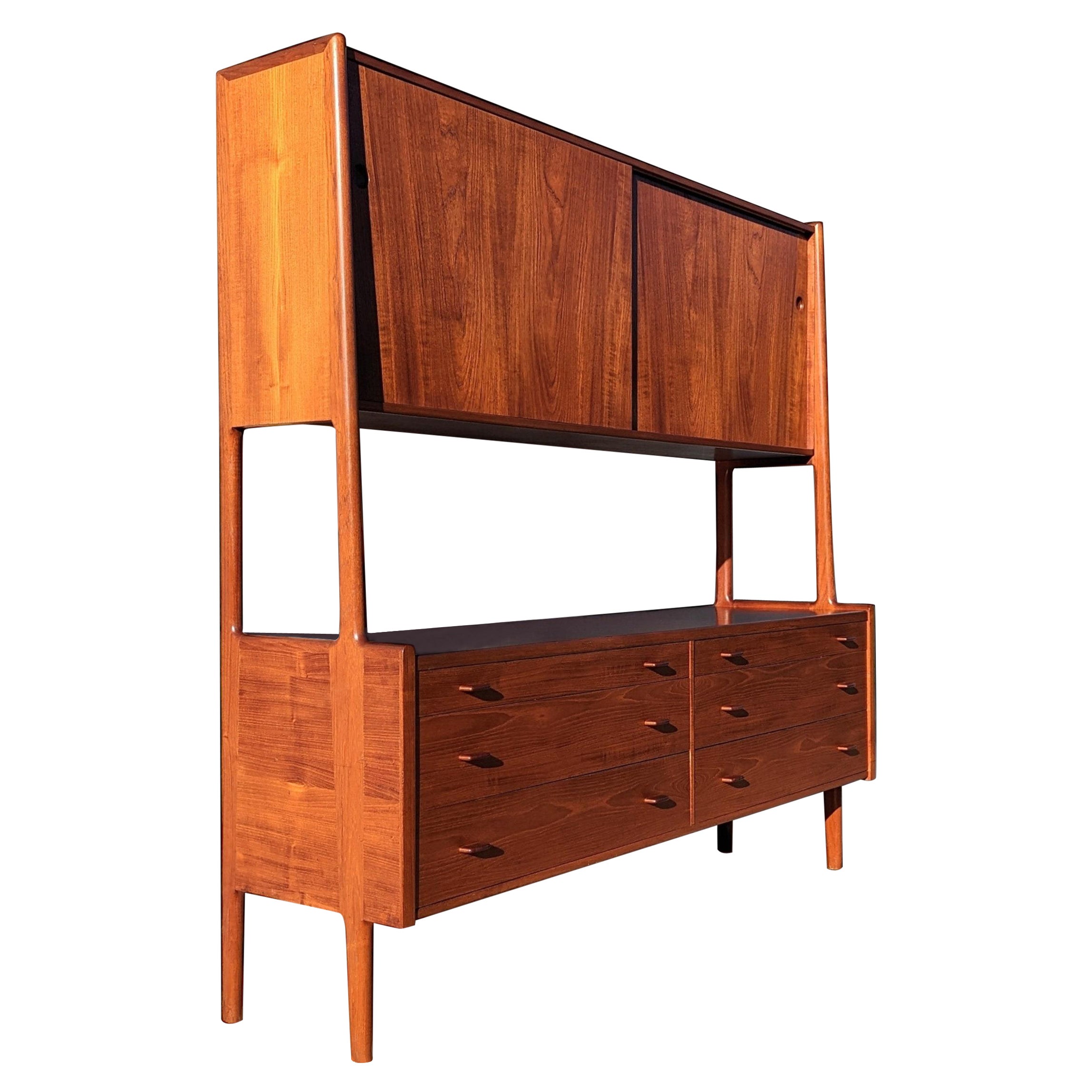 Mid Century Danish Modern Hans Wegner RY 20 Teak High Cabinet