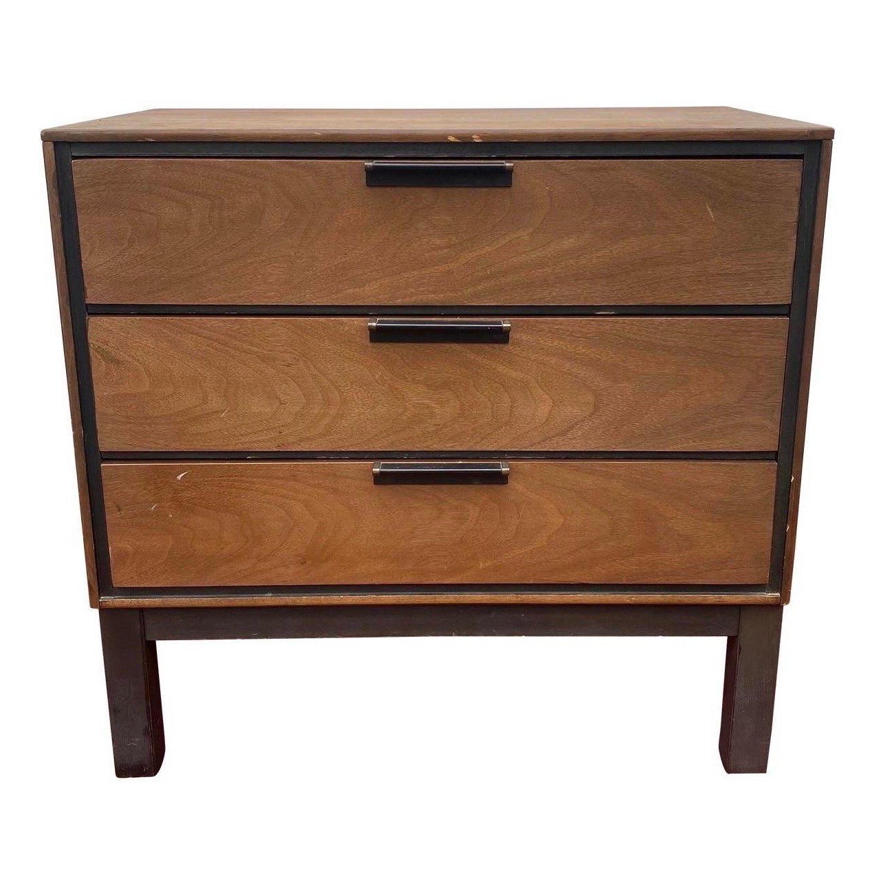 Mid-20th Century Harvey Probber Style 3 Drawer Small Chest For Sale
