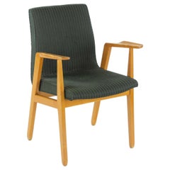 C. 1946 Raro Sillón de comedor con brazos Ralph Rapson para Knoll Associates en abedul