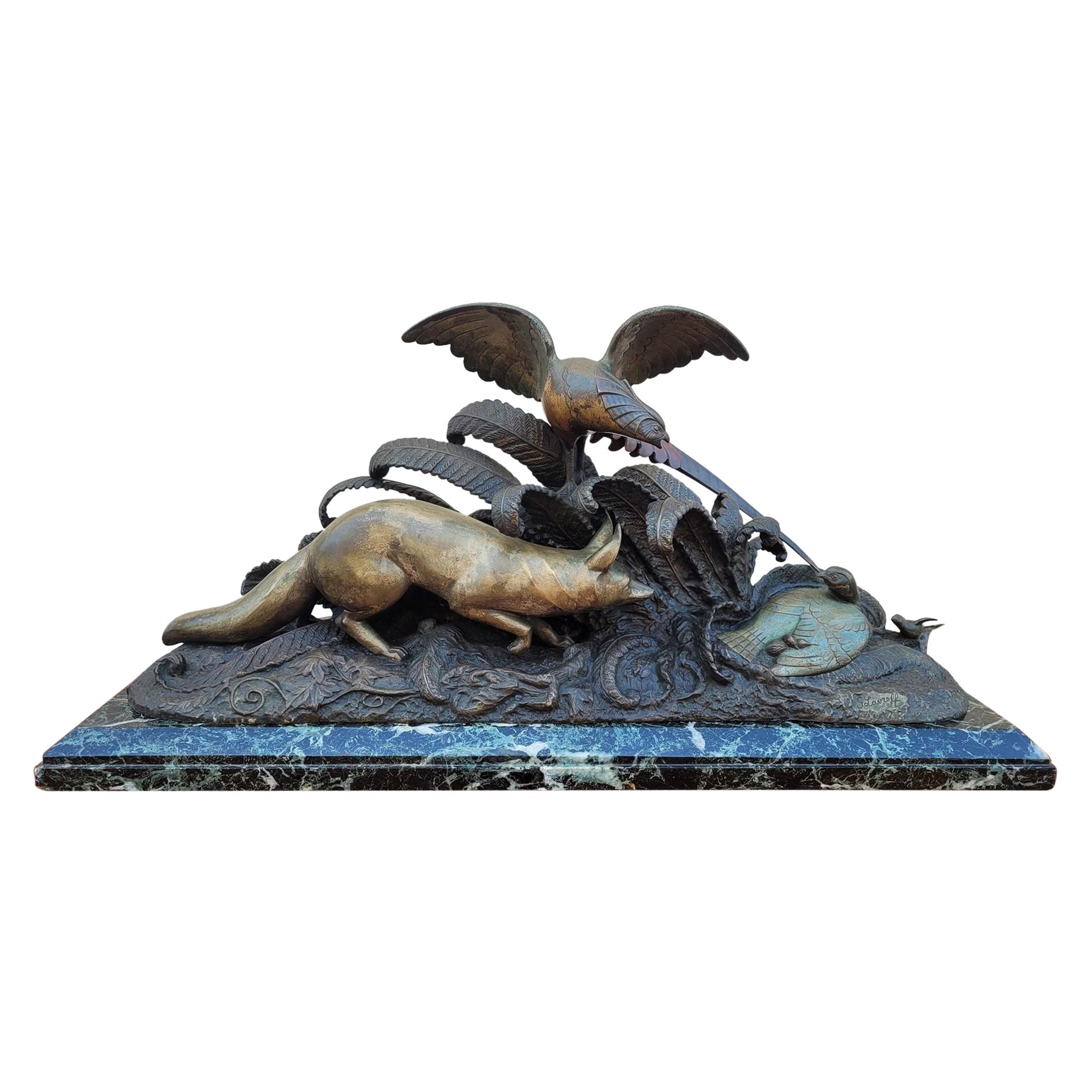 Vienna Bronze, Fox Hound, Fox Hunting. For Sale at 1stDibs
