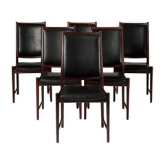 Vintage Set of six dining chairs ‘Darby’ designed by Torbjörn Afdal for Bruksbo, Norway