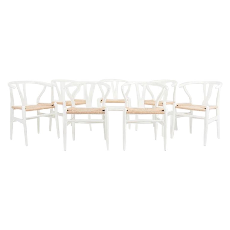 2021 Set of 7 CH24 Wishbone Dining Chairs by Hans Wegner for Carl Hansen