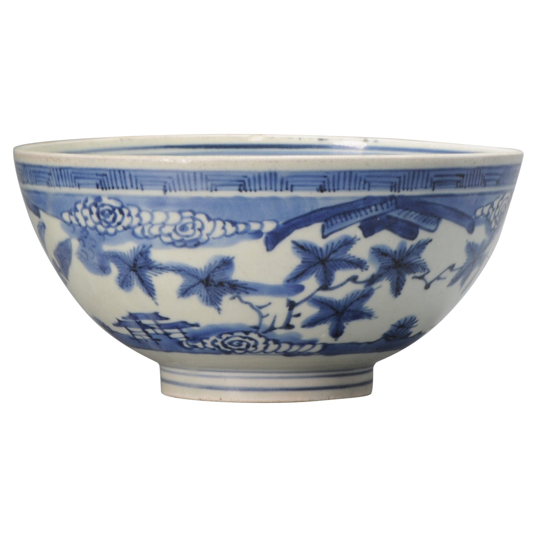 Antique Japanese Arita Porcelain Bowl Japan Top Quality, ca 1670-1690 For Sale