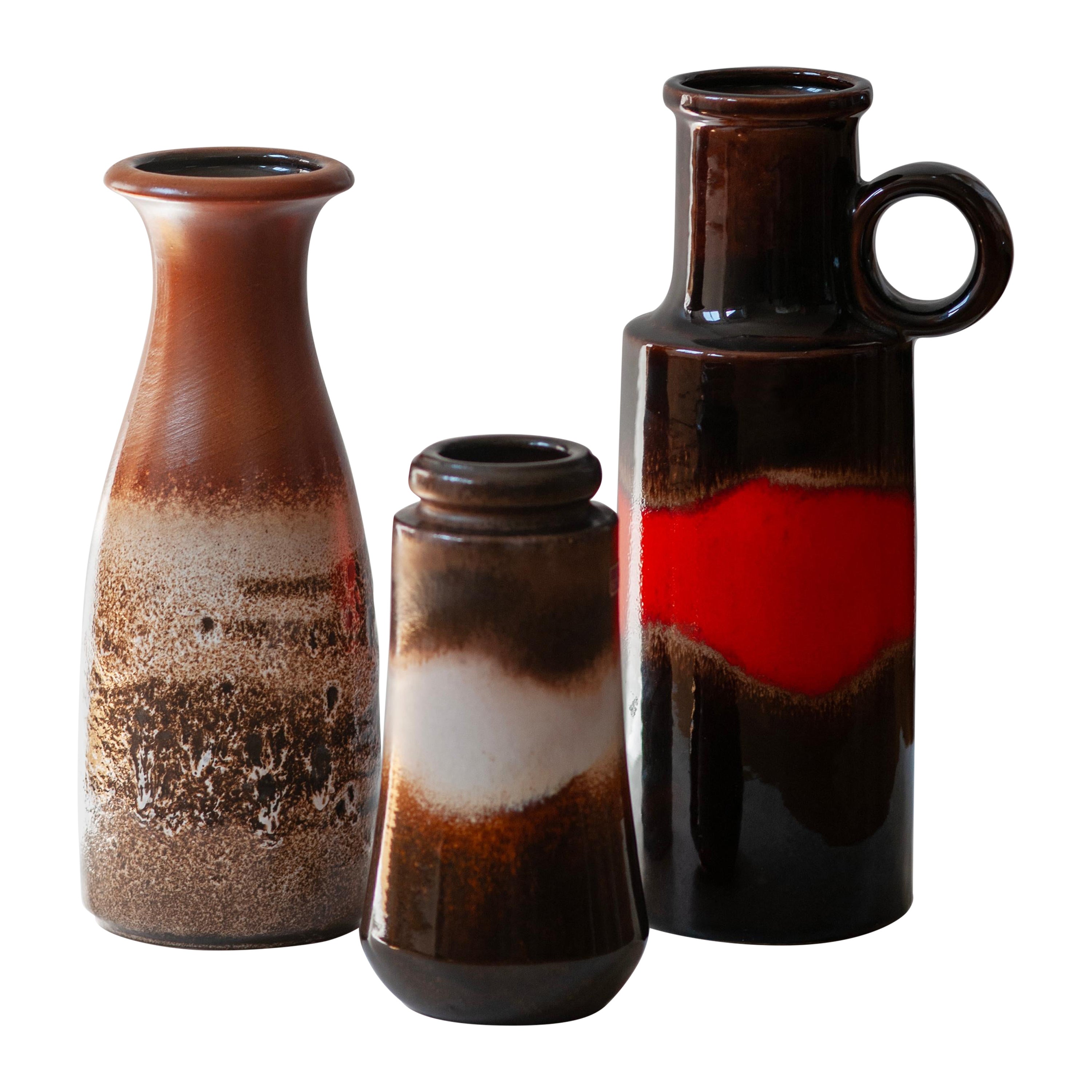 Scheurich Vintage "Fat Lava" Ceramic Vase Collection, 1970-1979, West Germany