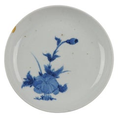 Antiguo plato japonés Ko-Imari Arita Japan Porcelain, ca 1660-1680