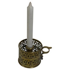 19th Century Brass Camber Candlestick