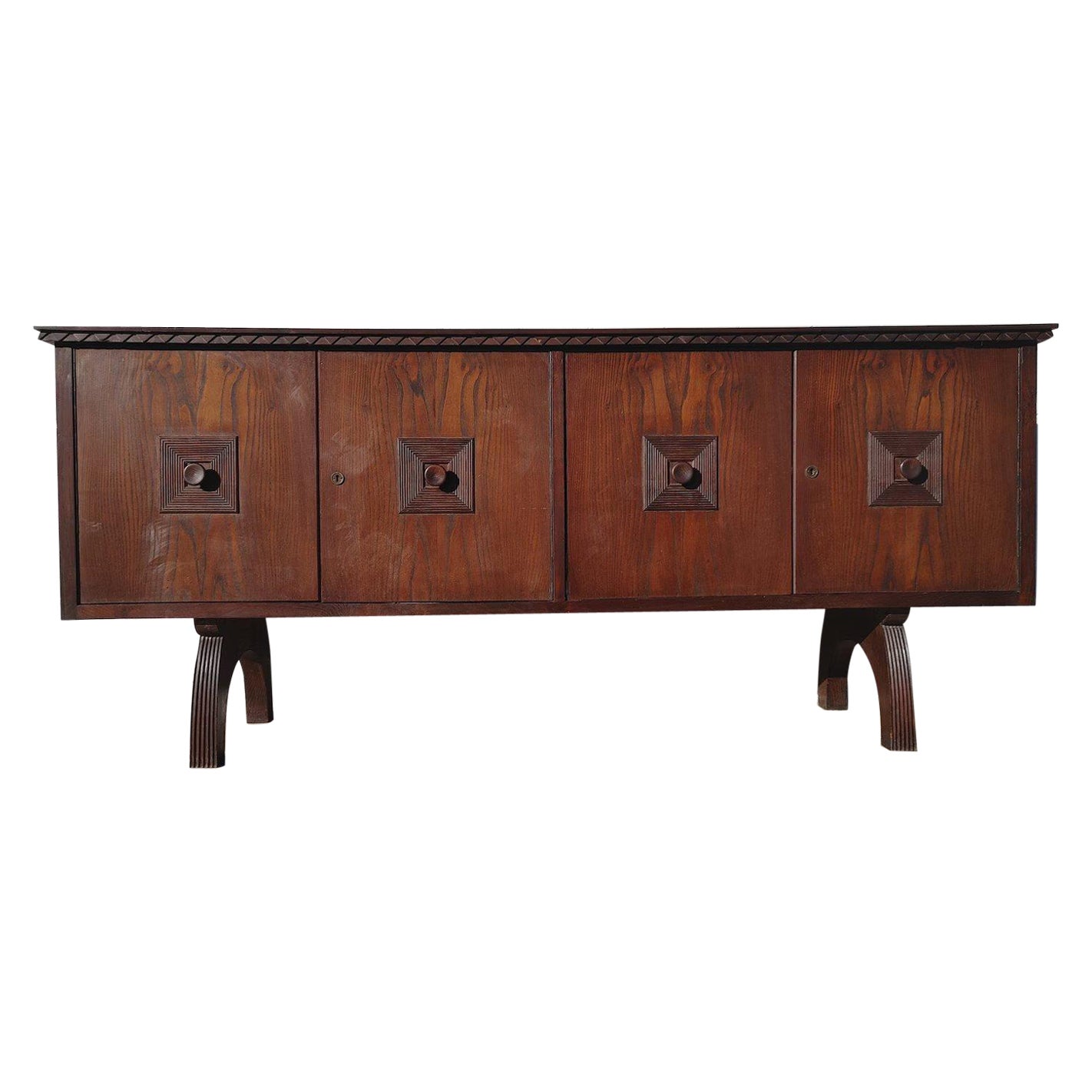 Mid Century Italian Modern Credenza Attributed to Poalo Buffa