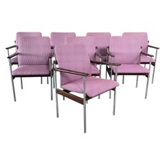 Set of 8 MCM Thereca rosewood dining chairs by Sven Ivar Dysthe 