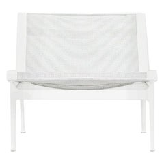 2021 Richard Schultz pour Knoll Chaise longue Swell en blanc / Silver