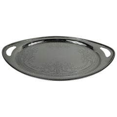 Antique Tiffany Victorian Classical Sterling Silver Tray