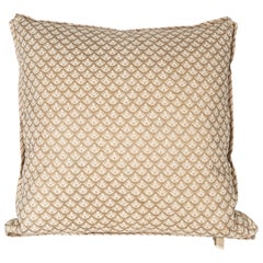 A Fortuny Fabric Cushion in the Canestrelli Pattern