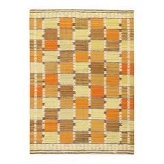 Nazmiyal Collection Vintage Scandinavian Rug. Size: 4 ft 8 in x 6 ft 8 in