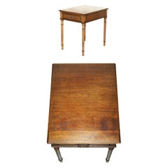 ENGLiSH COUNTRY HOUSE OAK CIRCA 1940'S SINGLE DRAWER SIDE OR OCCASIONAL TABLE