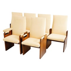 Brutalist Dining Chairs by Lane, Set of 6, 1970s