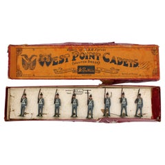 Set of Eight West Point Cadets in Box by W. Britain