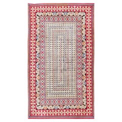 Nazmiyal Collection Antique Ukrainian Rug. Size: 4 ft x 6 ft 9 in 
