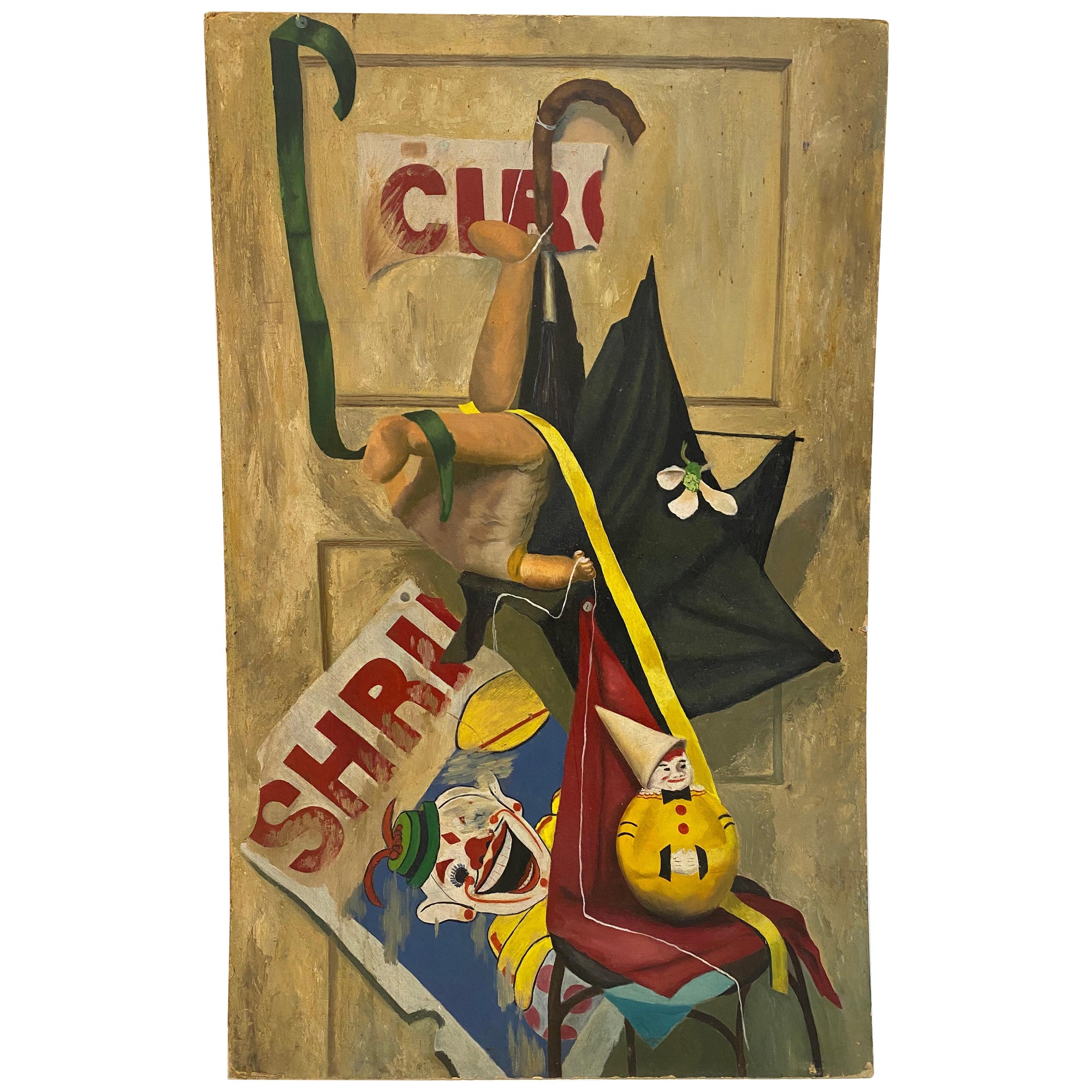 1950er Jahre Outsider Art Stillleben Gemälde im Angebot