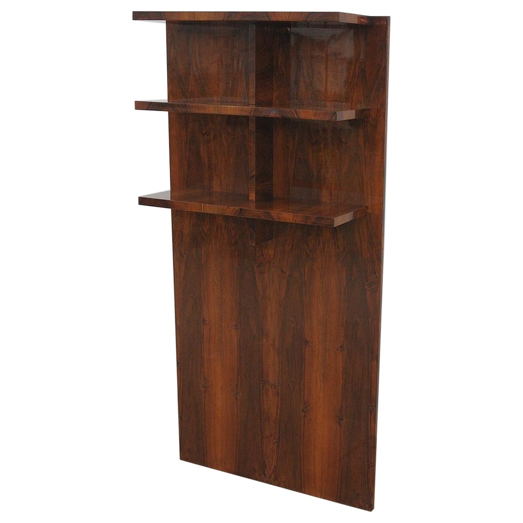 Fully restored modernist Wall shelf or bookcase, Czechoslovakia, 1930s For Sale