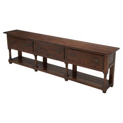 English Potboard Style Sofa Table Made to Order in Any Size or Material