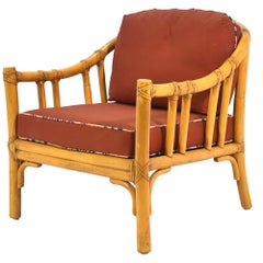 McGuire A-1 Rattan Lounge Chair