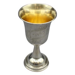 Antique Continental Silver Kiddush Cup