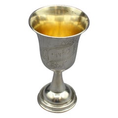 Antique Continental Silver Kiddush Cup