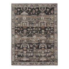 Tapis Modern Classics de Rug & Kilim en gris avec motifs floraux géométriques