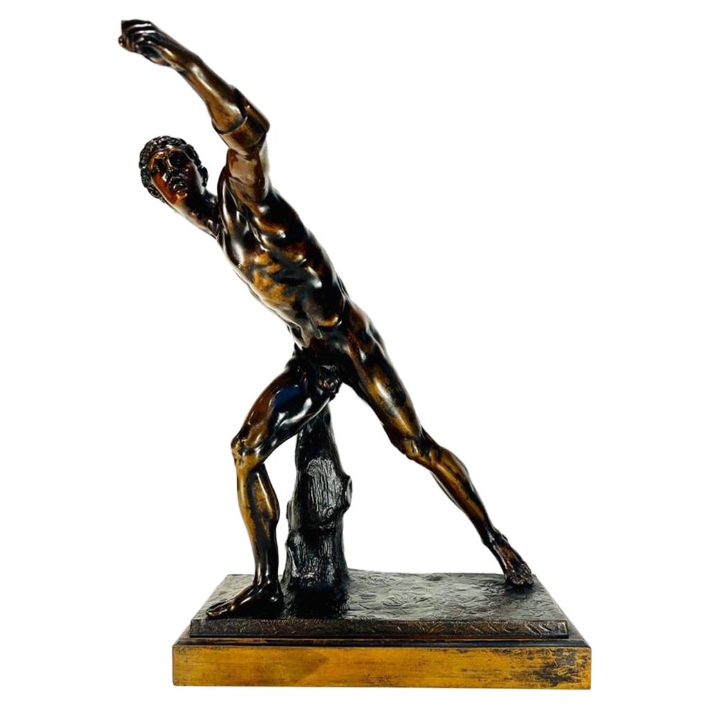 Antonio Canova italian brown bronze circa 1850 "Gladiator" For Sale