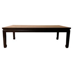Fine Black Lacquer Low Table with Gilt Motif