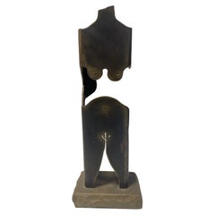 Albert Leon Wilson Signed Mid-Century Modern Nude Female Abstract Sculpture