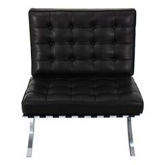 2021 Mies van der Rohe for Knoll Barcelona Chair in Upgraded Black Leather