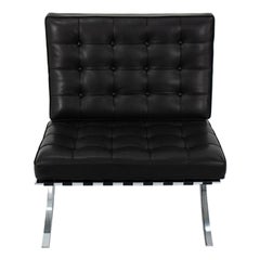 Used 2021 Mies van der Rohe for Knoll Barcelona Chair in Upgraded Black Leather