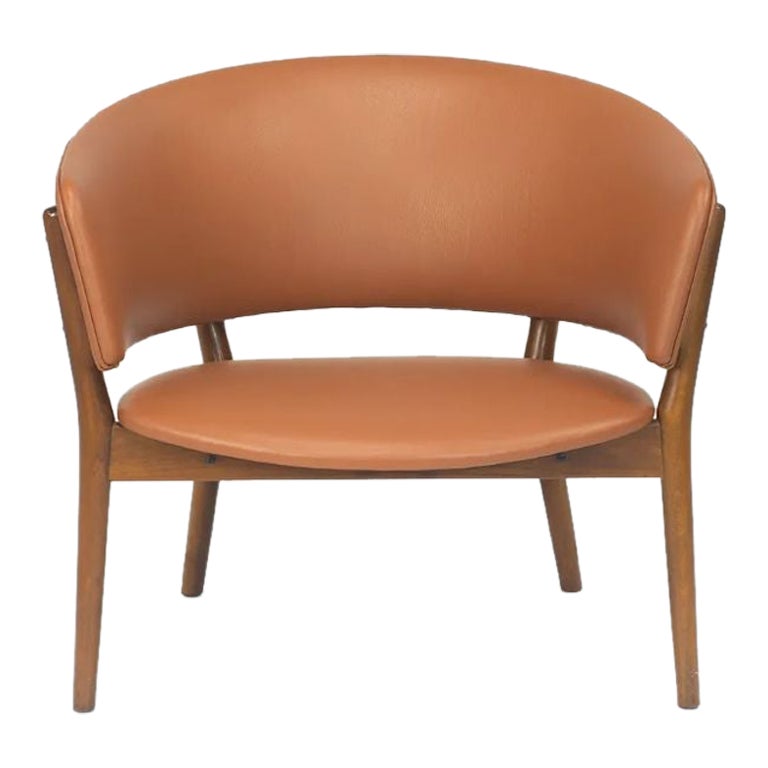 1950s Nanna & Jorgen Ditzel ND83 Leather Lounge Chair by Knud Willadsen & Selig