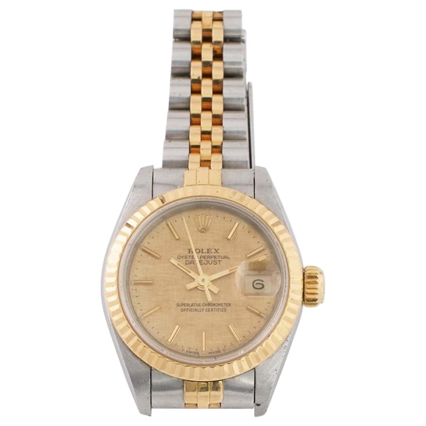 Rolex Datejust Steel and Gold 26mm Watch For Sale