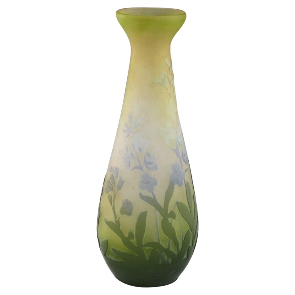 A Four Colour Galle Acid Cameo Vase c1920 For Sale