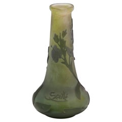 A Rare Galle Cameo Miniature Bottle Vase c1910