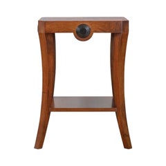Art Deco style side table in solid walnut, by Beaumont & Fletcher