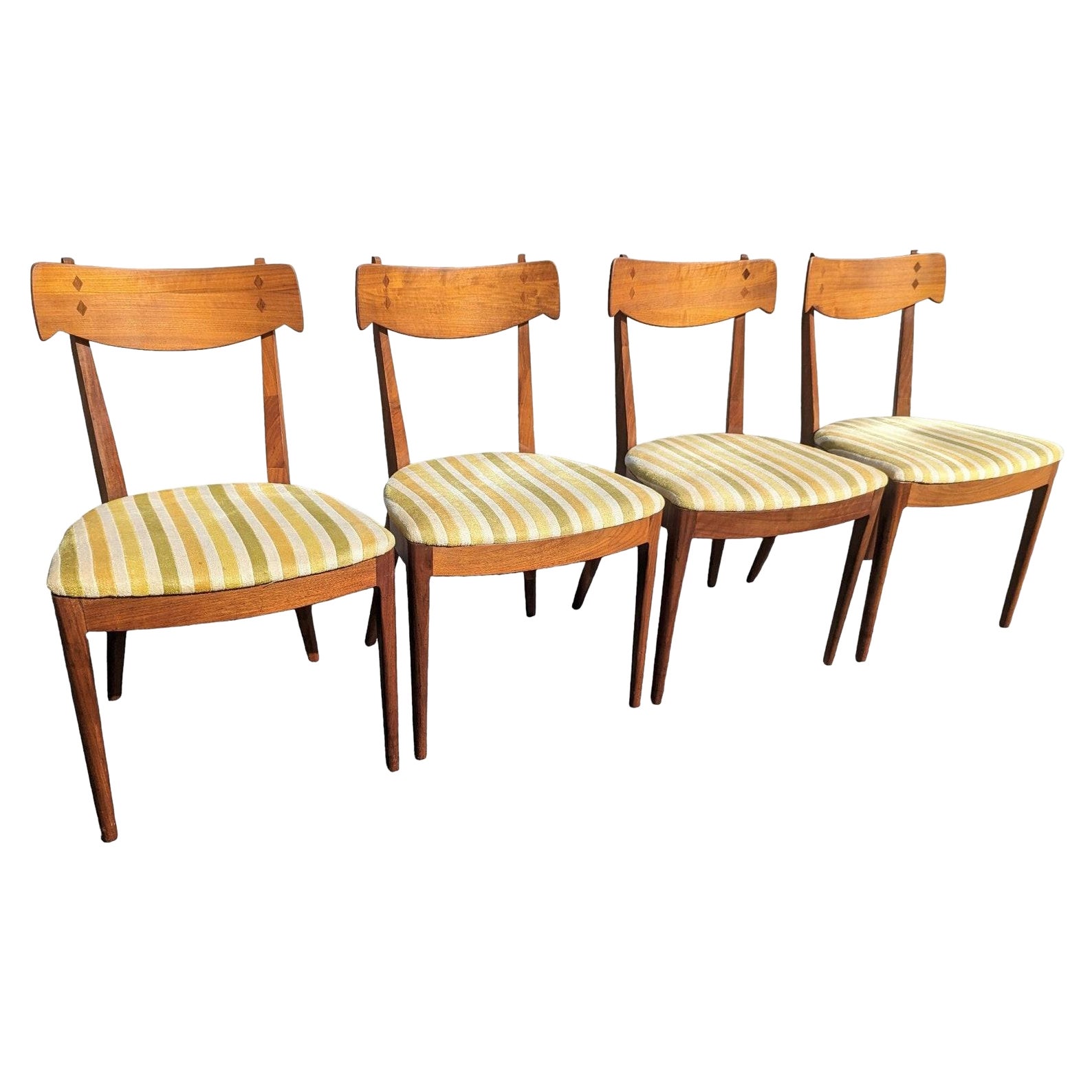 Set of 4 Mid Century Modern Drexel Perception Dining Chairs