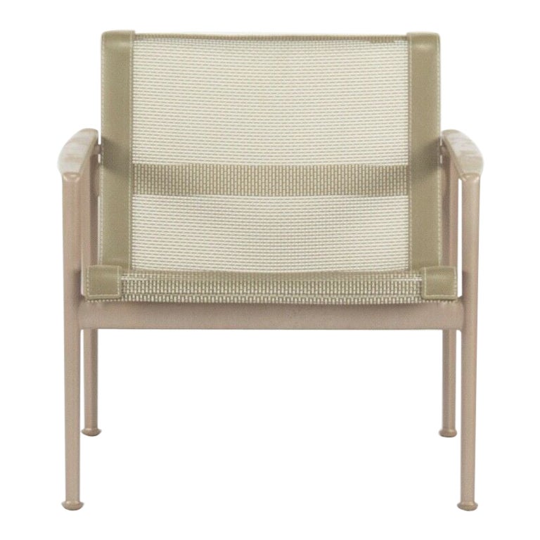 2020 Knoll Richard Schultz 1966 Series Outdoor Lounge Chair w/ Arm & Beige Frame For Sale