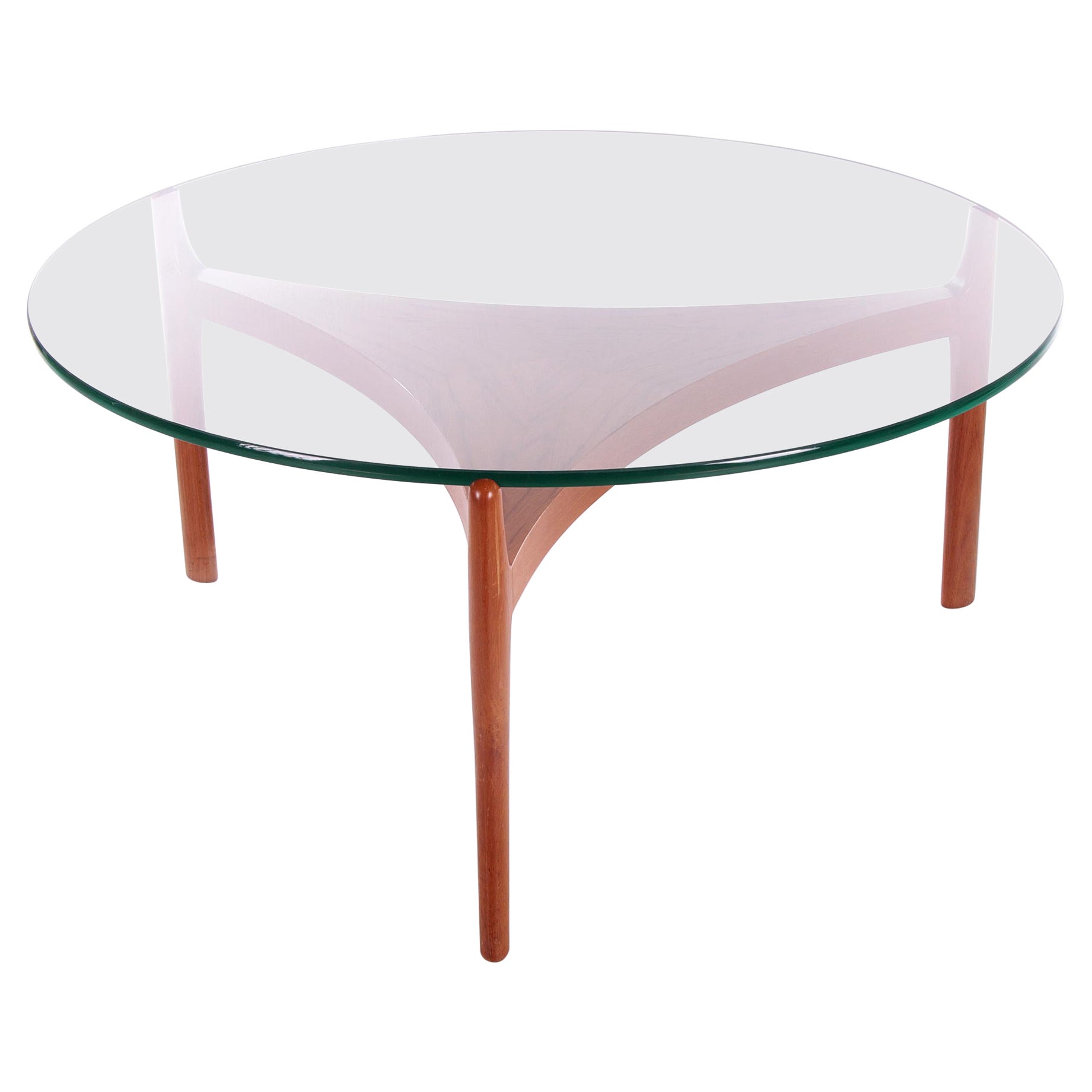 Table basse danoise en teck de Sven Ellekaer pour Christiaan Linneberg, années 1960 en vente