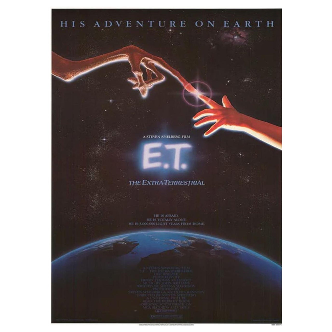 1982 E.T. Affiche vintage d'origine « The Extra Terrestrial »