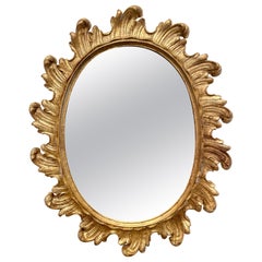Gilt Oval Starburst Mirror
