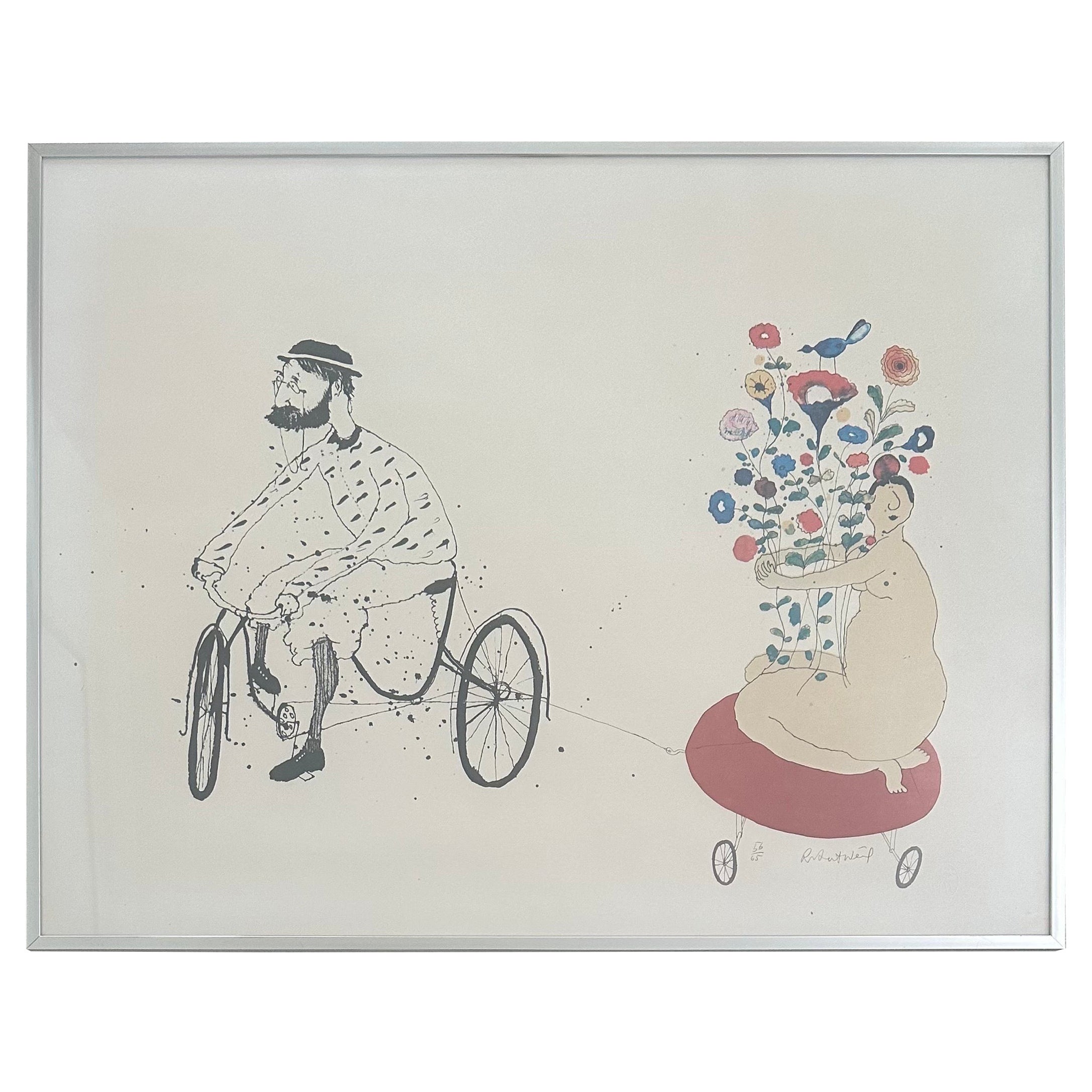 Vintage Limited Edition Lithograph by Robert Weil For Sale