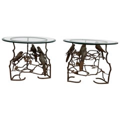 Mexican Mid Century Brass Tables in the style of Giacometti